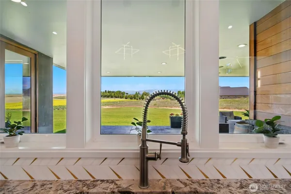 a view of a entryway door front of house