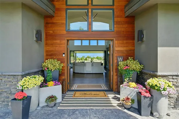 a front view of a house