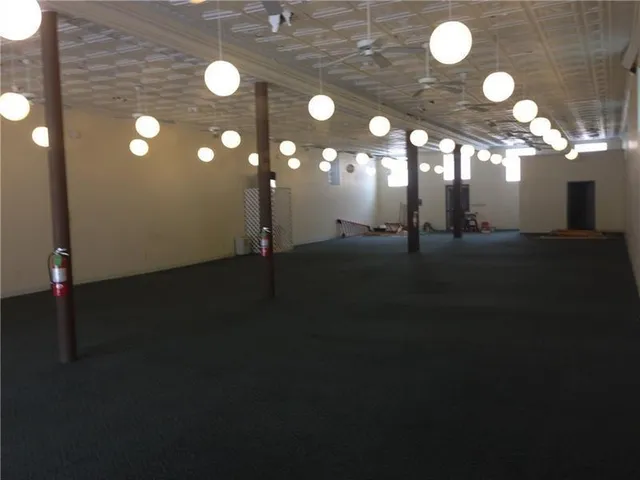 a view of a porch with a table