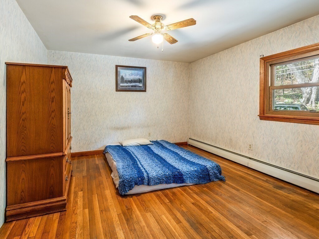30 Russell Hill Road Ashburnham, MA 01430 - Photo 24 of 41 a view of a room with wooden floor and a ceiling fan