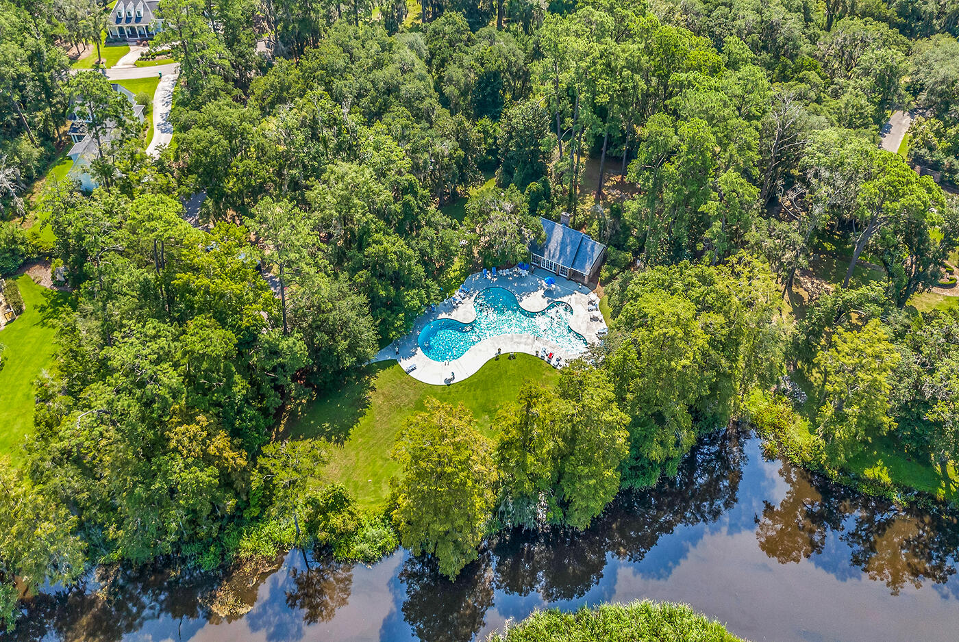 1033 Tuckers Road Pawleys Island, SC 29585 - Photo 64 of 70 Aerial Pool View-c