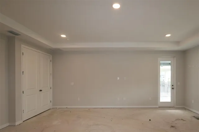 a view of an empty room