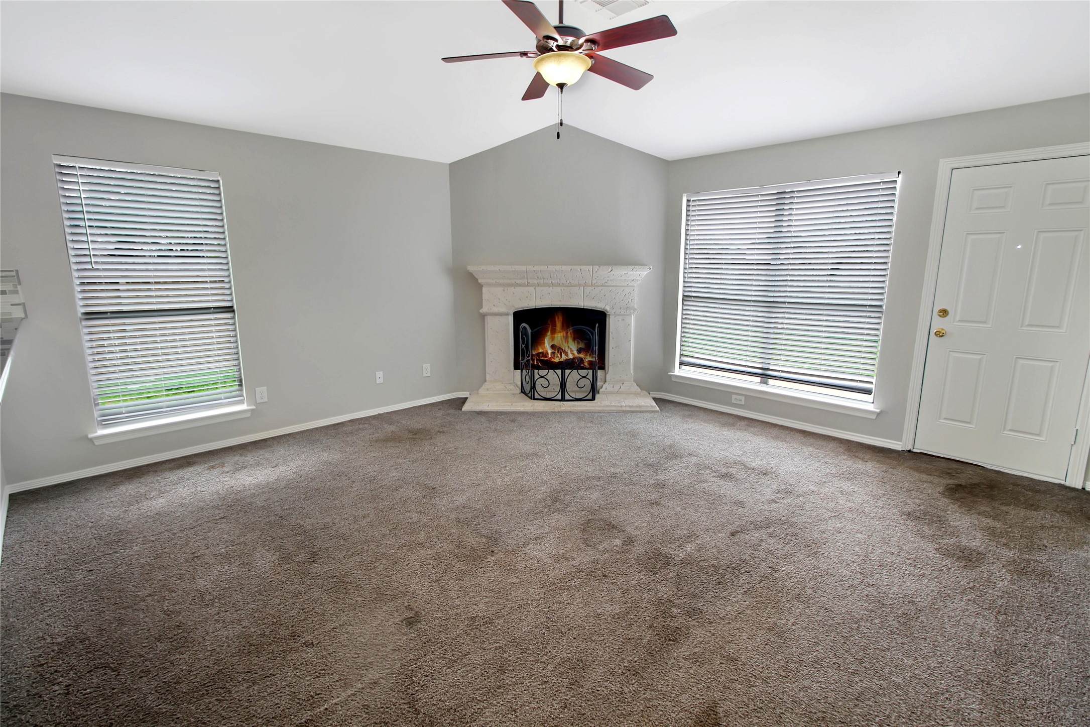 17239 Ranch Country Road Hockley, TX 77447 - Photo 6 of 31 Living Room w/Fireplace