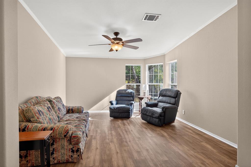 4474 South Fm 200 Nemo Nemo, TX 76070 - Photo 14 of 40 a living room with furniture and a ceiling fan