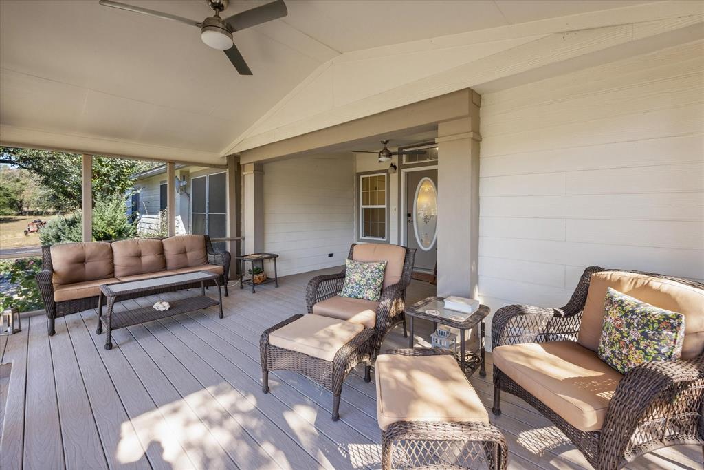 4474 South Fm 200 Nemo Nemo, TX 76070 - Photo 2 of 40 a living room with furniture and a wooden floor