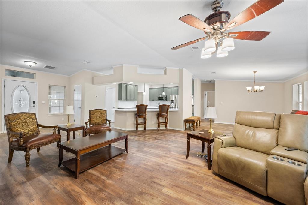 4474 South Fm 200 Nemo Nemo, TX 76070 - Photo 6 of 40 a living room with furniture and kitchen view