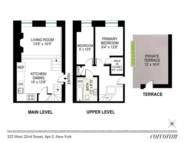$1,050,000 | 322 West 22nd Street, Unit 2 | Chelsea