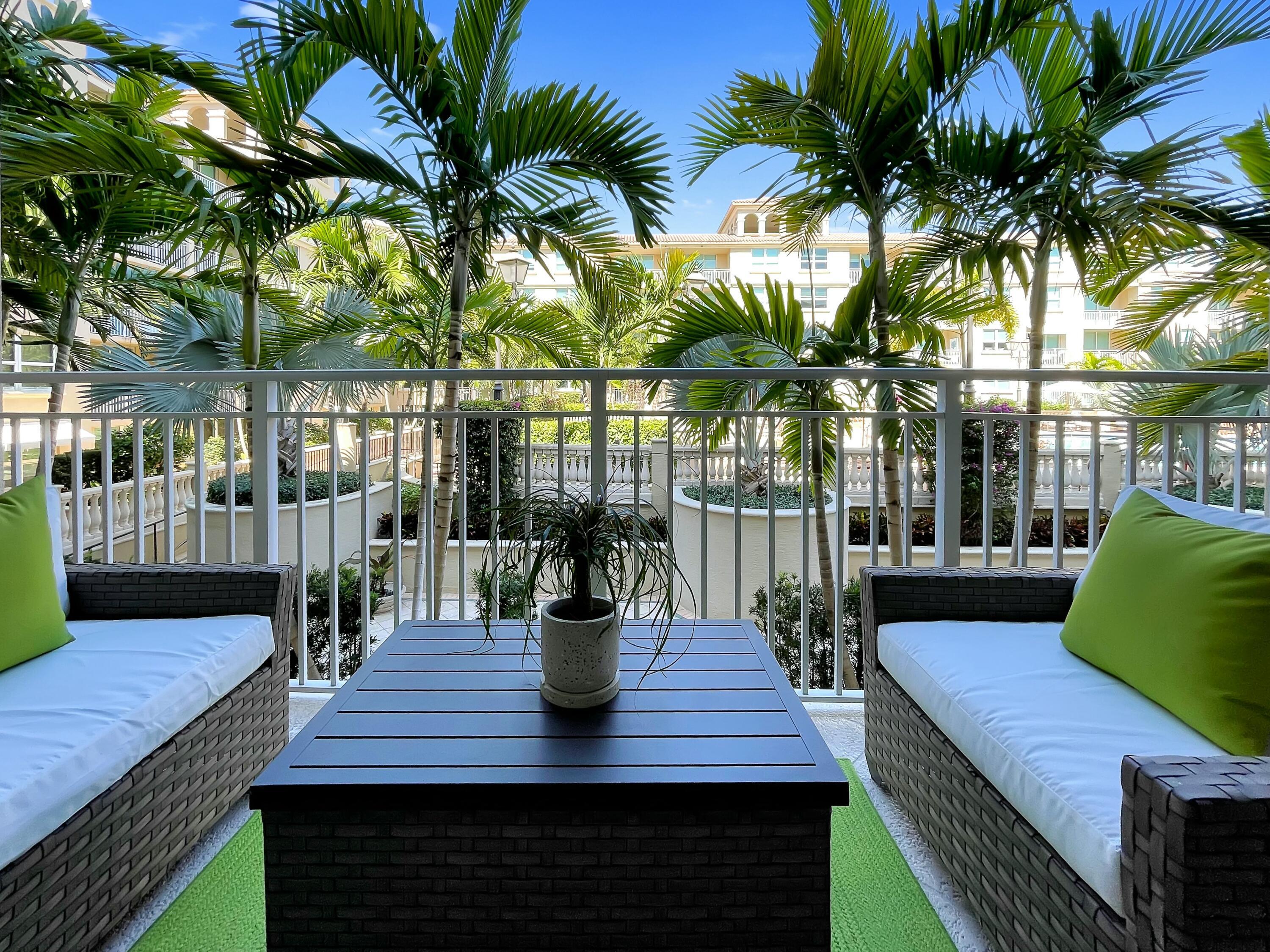 99 Southeast Mizner Boulevard, Unit 714 Boca Raton, FL 33432 - Photo 5 of 25 Private Balcony with Pool View