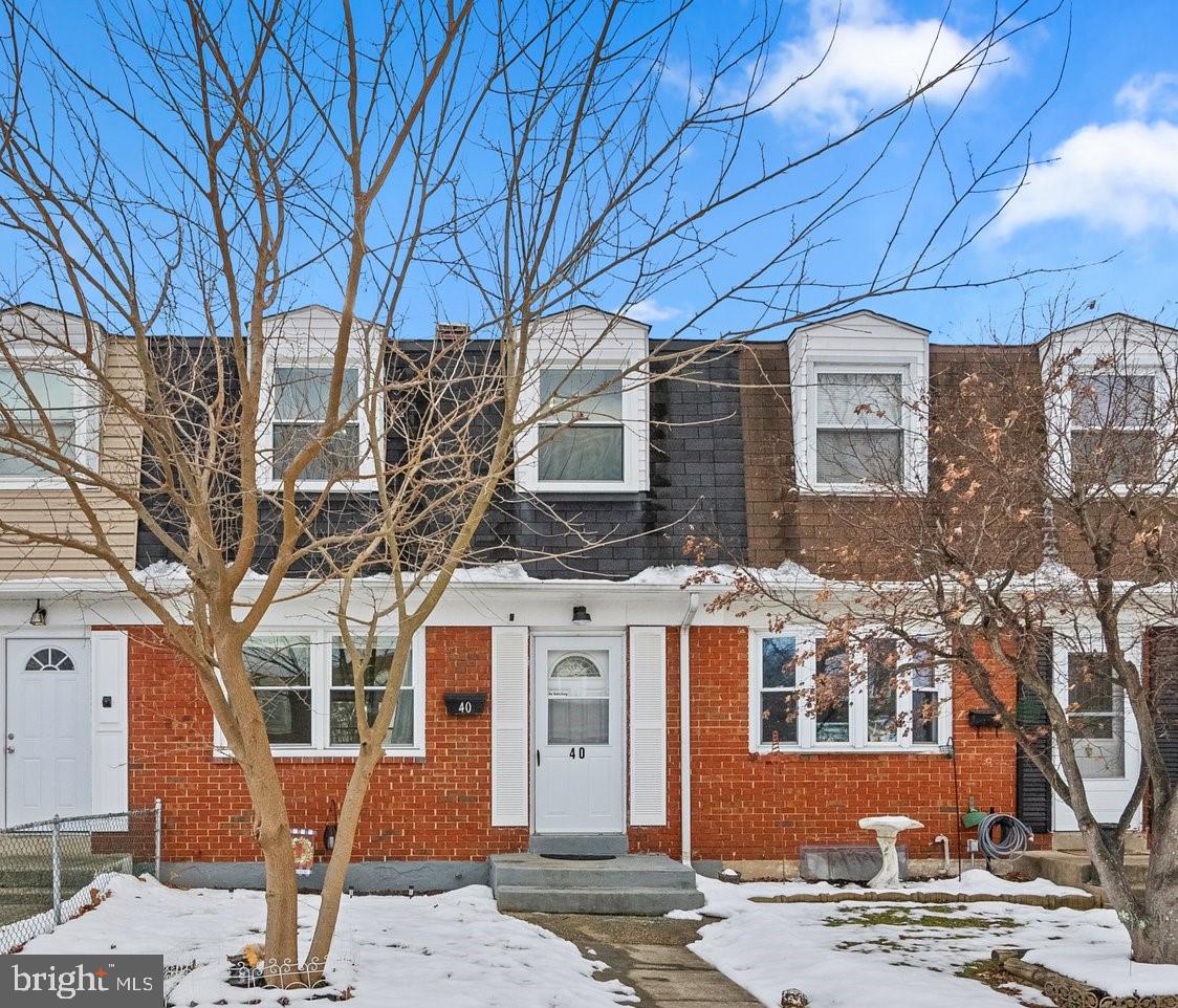 a front view of a building