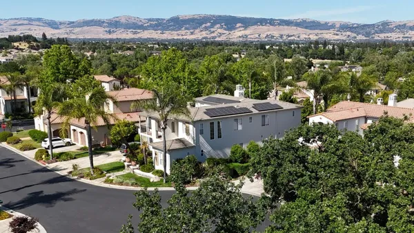 an aerial view of multiple house