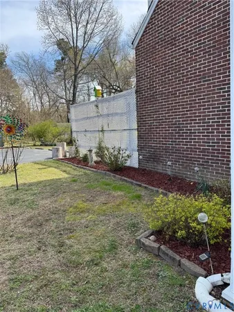 a view of a backyard of a house