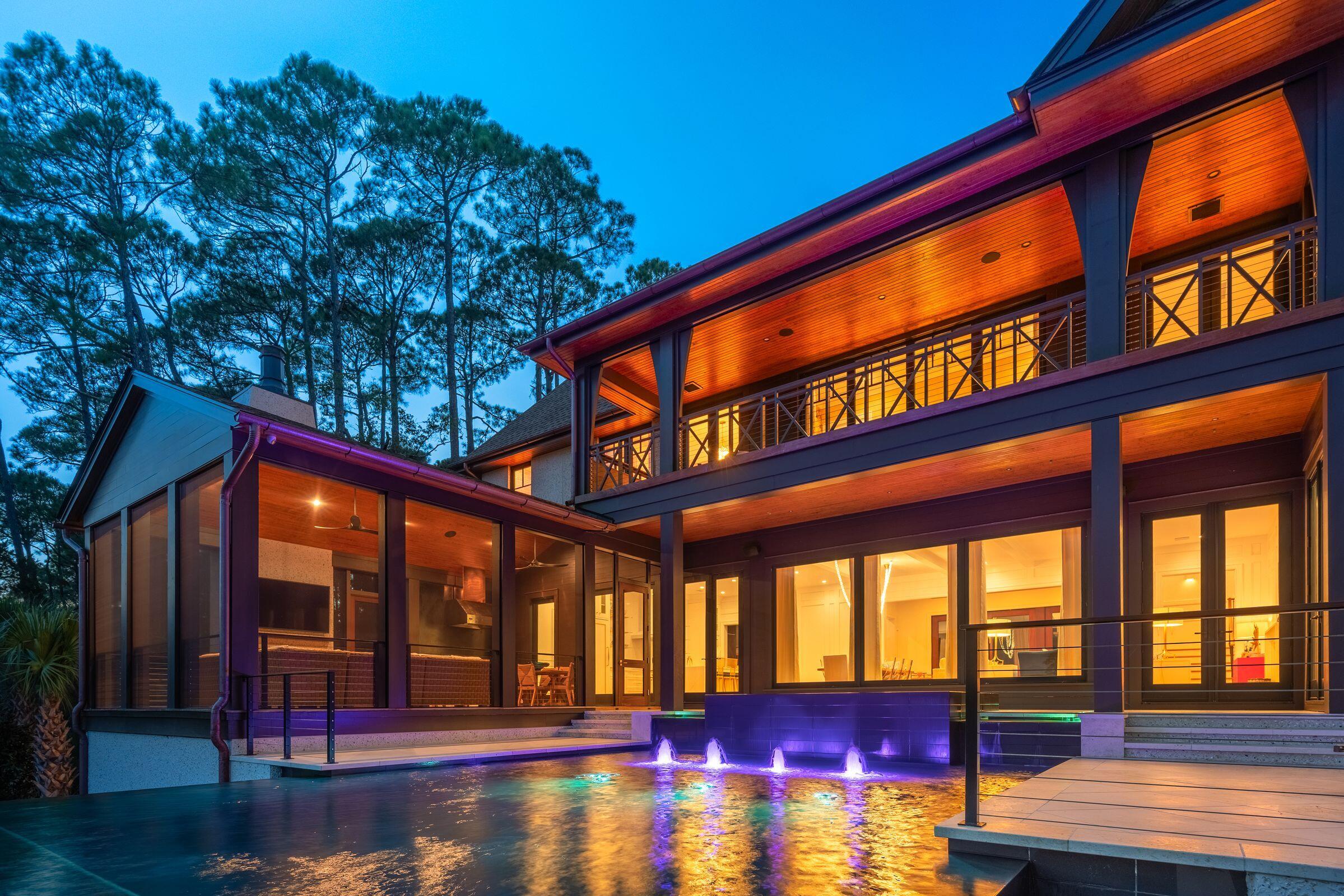 2 Falcon Point Road Kiawah Island, SC 29455 - Photo 6 of 66 Evening Pool Lights