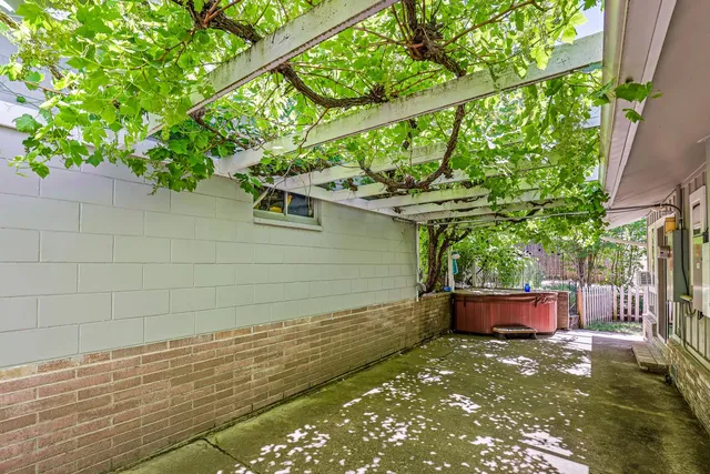 a view of a two chair in the balcony