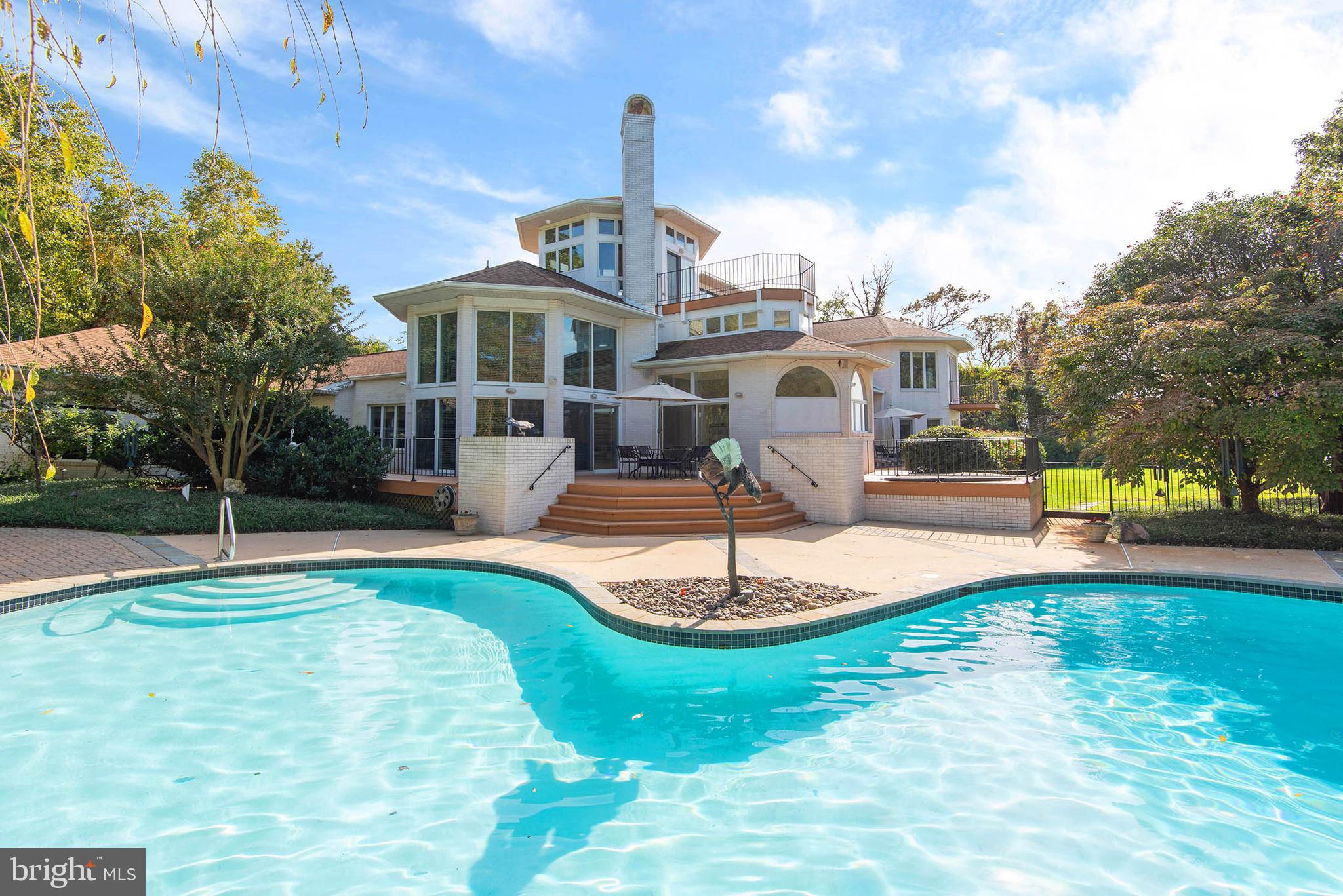 8152 Pinehurst Harbour Way Pasadena, MD 21122 - Photo 2 of 80 Heated Pool with Waterslide and Waterfall