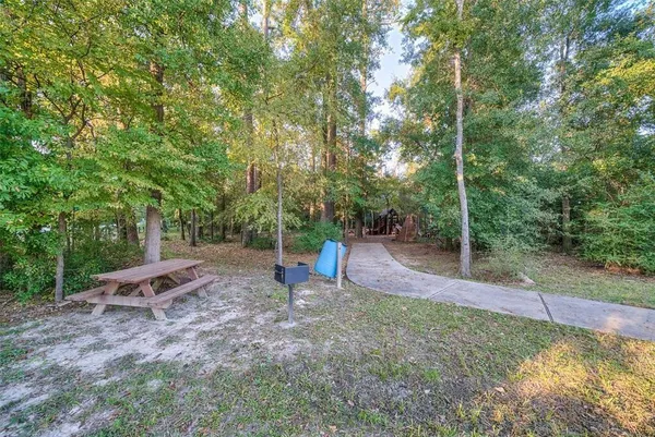 a view of outdoor space with garden