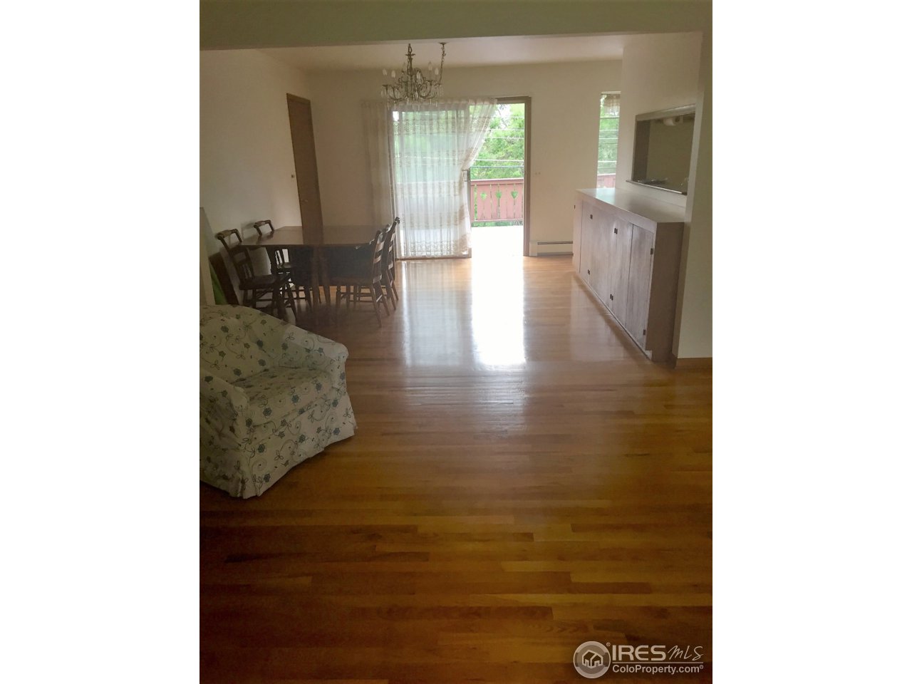 dining room look out to deck