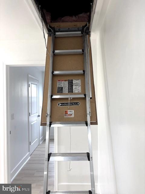 213 South Academy Street Glassboro, NJ 08028 - Photo 32 of 37 Second floor attic stairs to heater