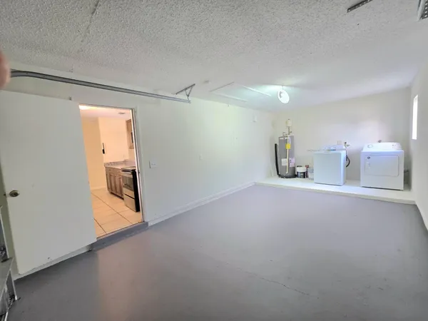 a view of a room with an empty space