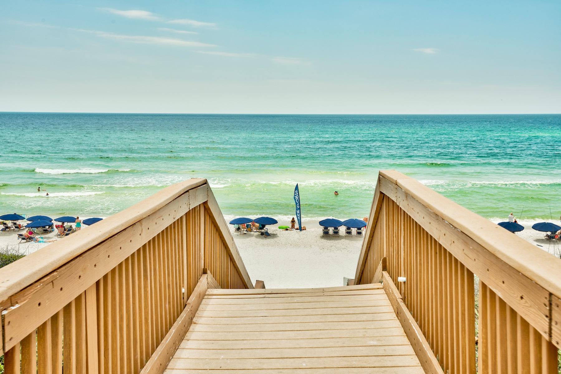10254 East County Road, Unit 315 Inlet Beach, FL 32461 - Photo 34 of 37 a view of a ocean from a balcony