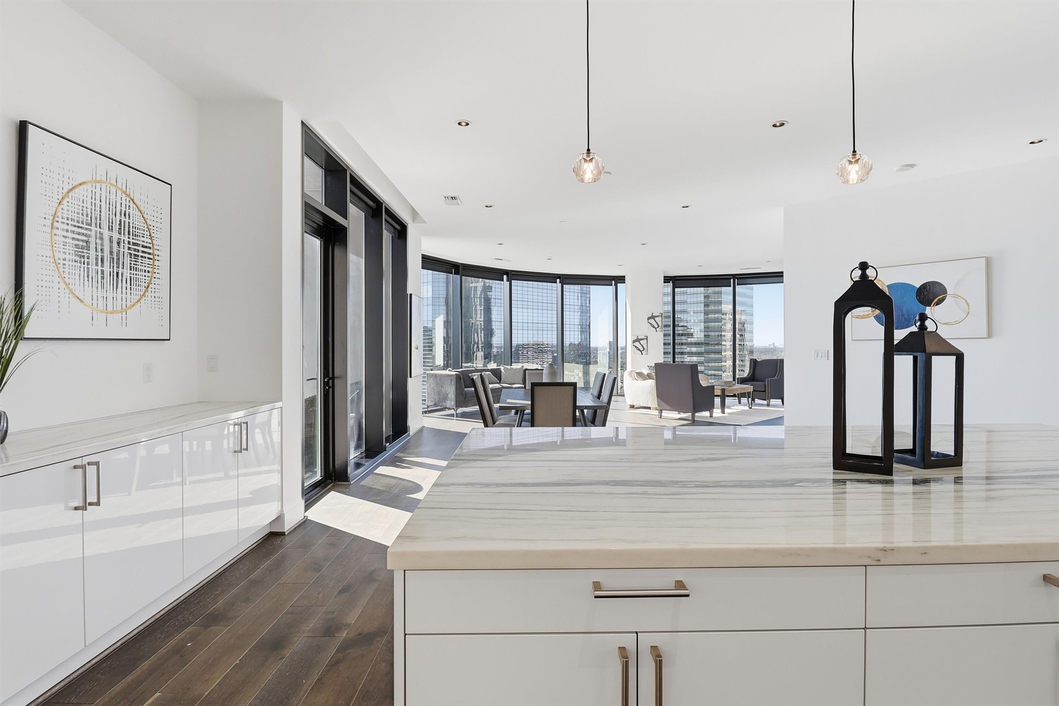 1409 Post Oak Boulevard, Unit 2004 Houston, TX 77056 - Photo 12 of 49 a bathroom with sink and mirror