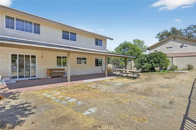 front view of a house with a outdoor space