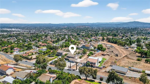 an aerial view of a city