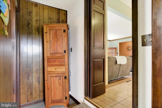 a view of a bathroom with a glass door