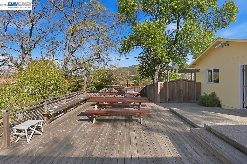 179 Los Ranchitos Road San Rafael, CA 94903 - Photo 25 of 38 a view of a backyard with sitting area