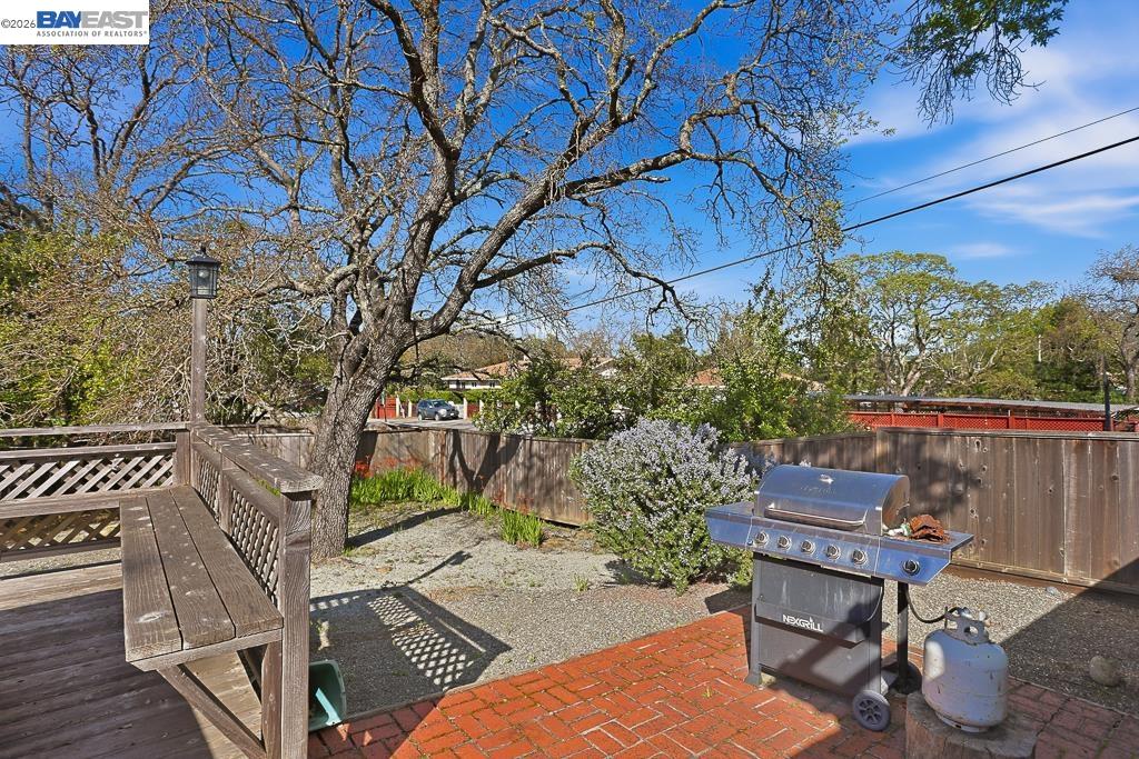 179 Los Ranchitos Road San Rafael, CA 94903 - Photo 29 of 38 a backyard of a house with table and chairs