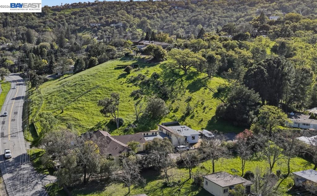 179 Los Ranchitos Road San Rafael, CA 94903 - Photo 32 of 38 an aerial view of a house with a yard