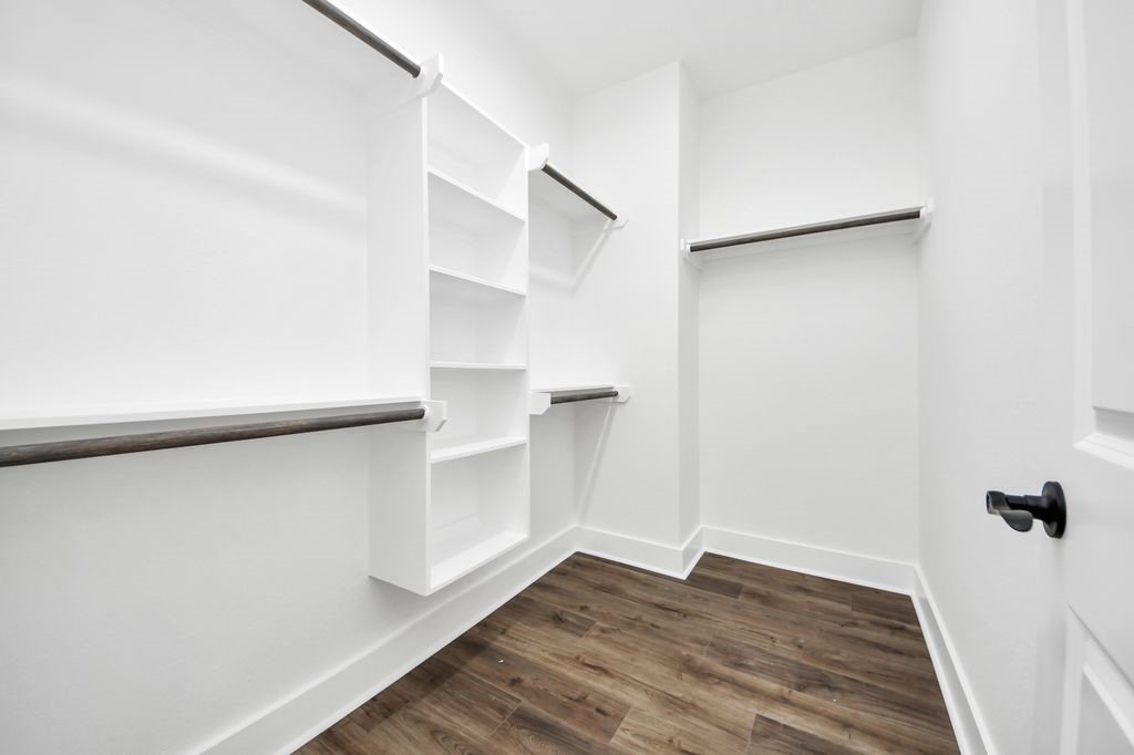 767 Marjorie Street Houston, TX 77088 - Photo 15 of 20 a view of walk in closet with empty racks