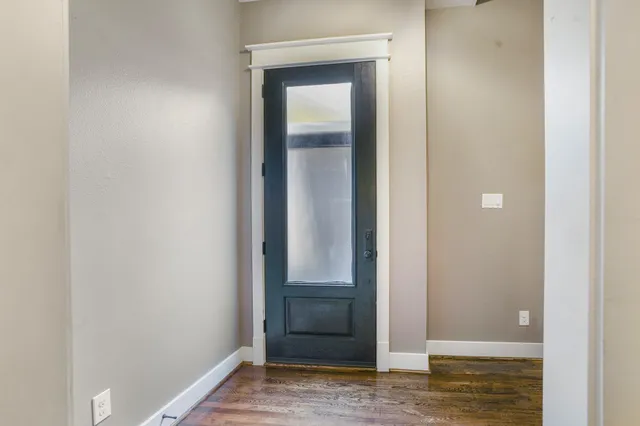 a view of front door