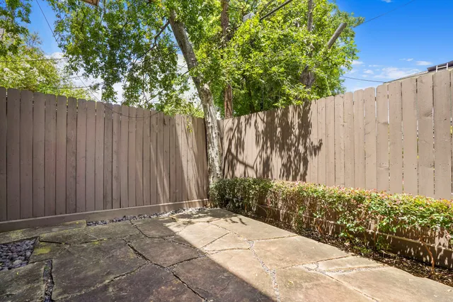 a backyard of a house