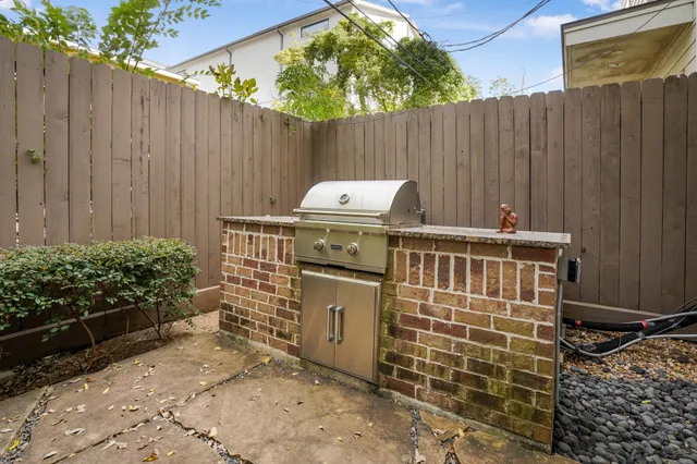 a view of a storage room with wooden walls