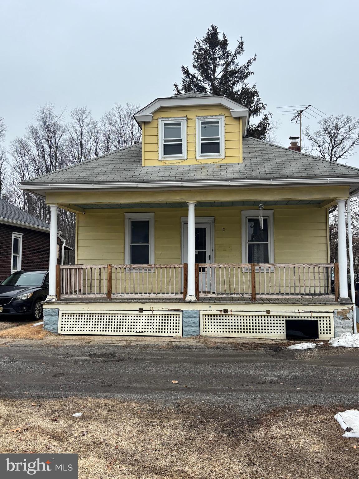 a front view of a house