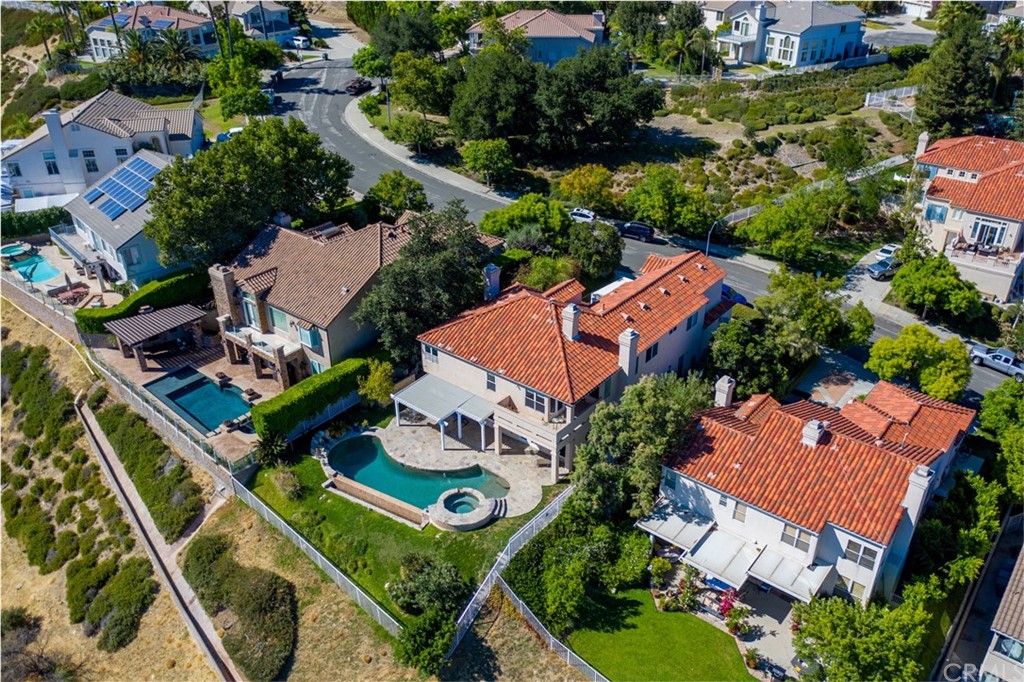 3834 Sky View Lane La Crescenta, CA 91214 - Photo 35 of 38 an aerial view of a house with a garden
