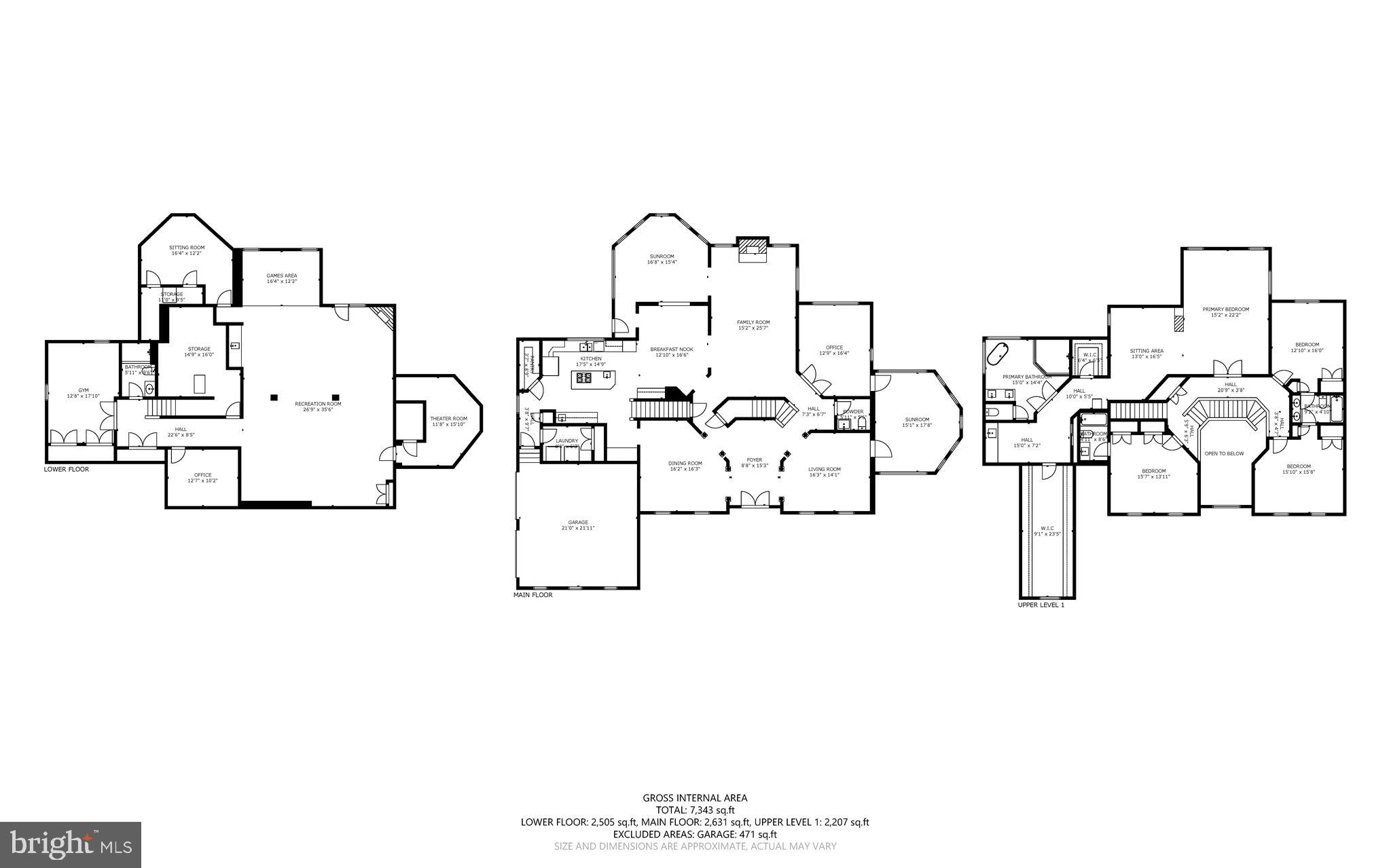 8061 Hunterbrooke Lane Fulton, MD 20759 - Photo 77 of 77 Floor plan all levels
