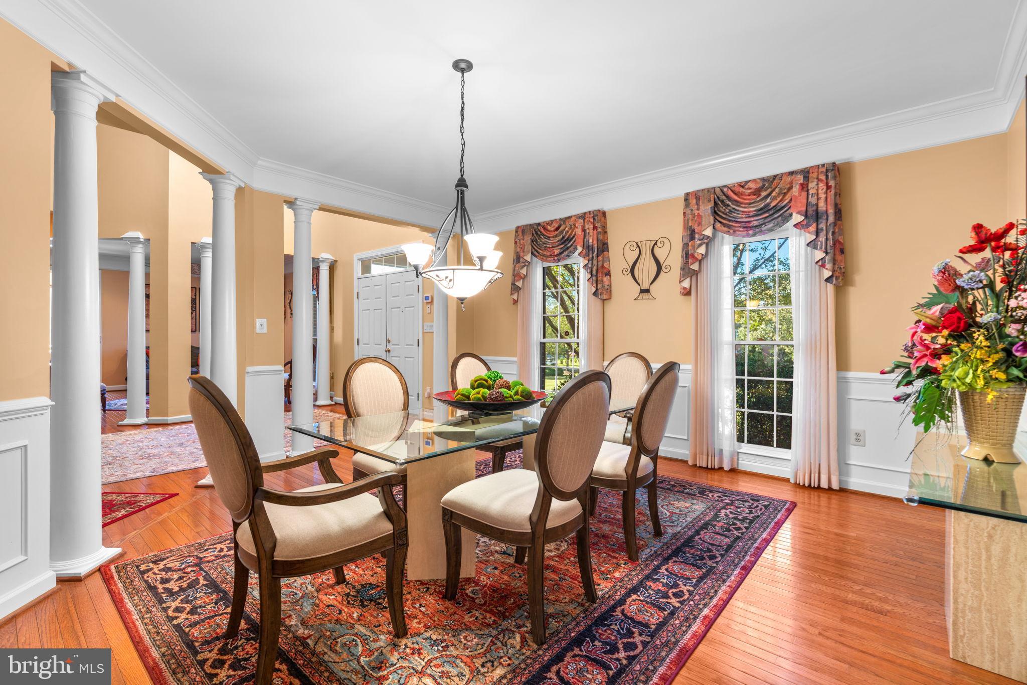 8061 Hunterbrooke Lane Fulton, MD 20759 - Photo 9 of 77 Elegant Dining Room and Foyer.