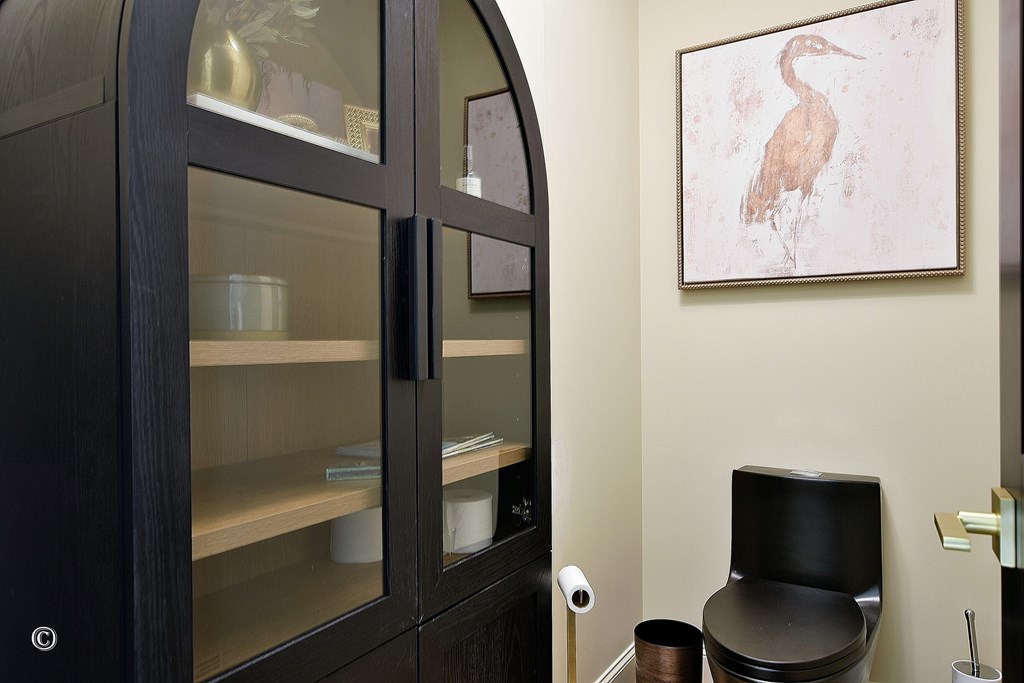299 Coldiviees Road Hamilton, GA 31811 - Photo 22 of 55 a bathroom with a toilet and a painting on the wall