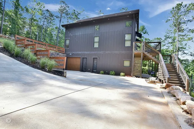 a view of a golf course with swimming pool
