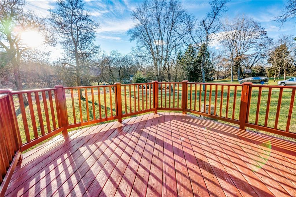 1601 Powers Run Road Pittsburgh, PA 15238 - Photo 20 of 25 Large back deck overlooking the level backyard.