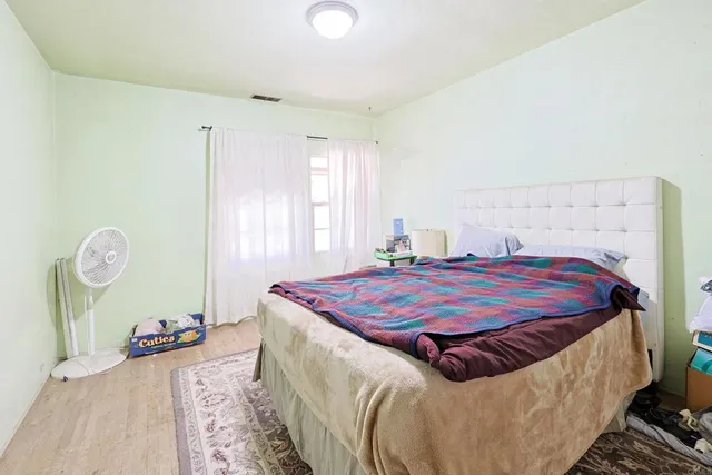 a workspace with furniture and window