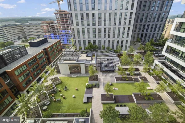 a bird view of building