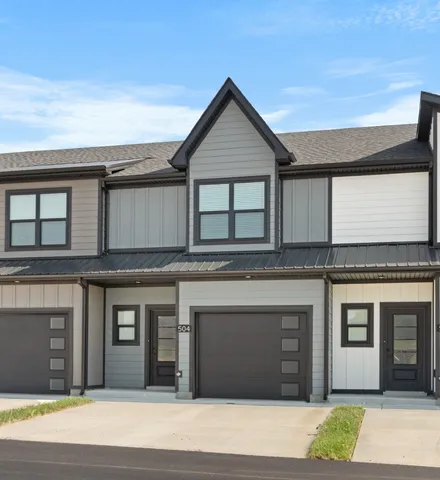 a front view of a house