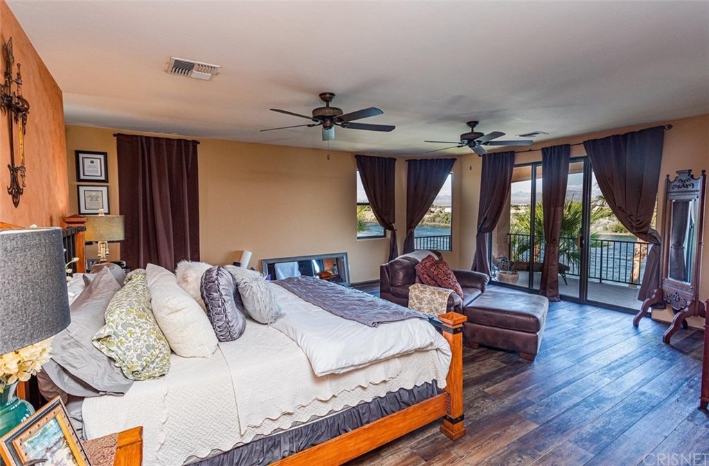 4654 My Place Road Needles, CA 92363 - Photo 24 of 75 Massive 800 sq.ft. Master Bedroom with outstanding views of the Colorado River from your Bed or your Private Master Balcony