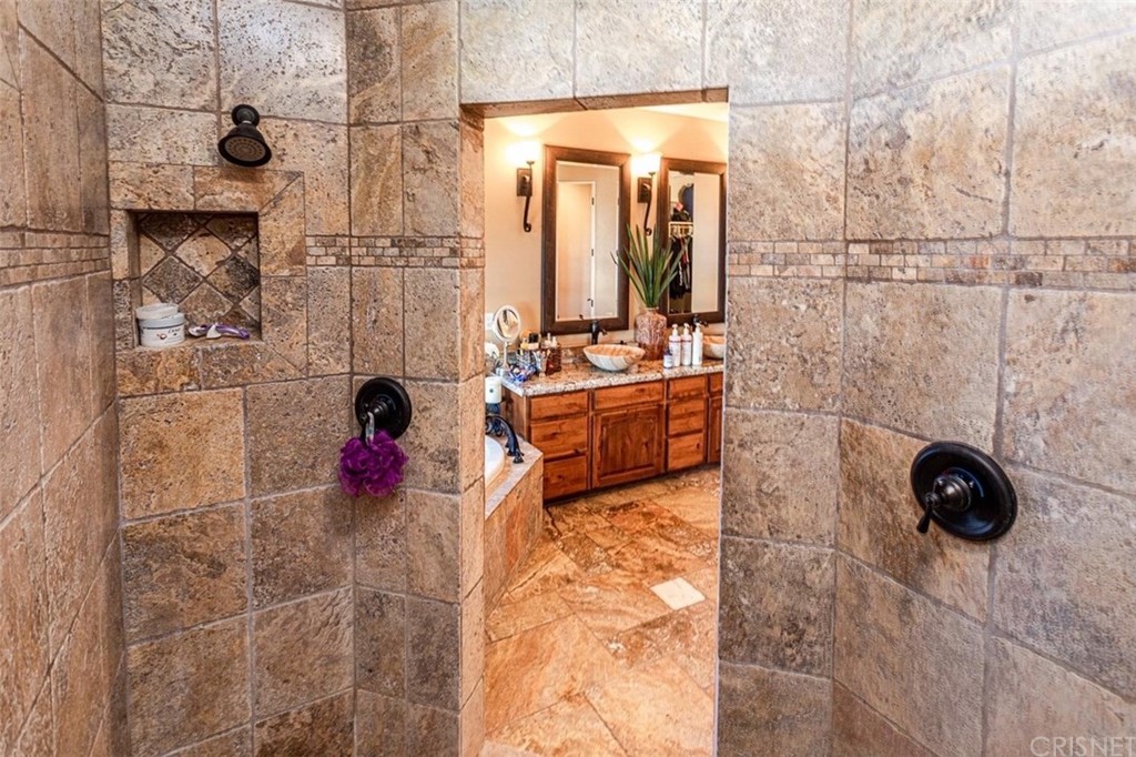 4654 My Place Road Needles, CA 92363 - Photo 30 of 75 Large Master Bath walk-in shower with custom tile work and upgraded fixtures.