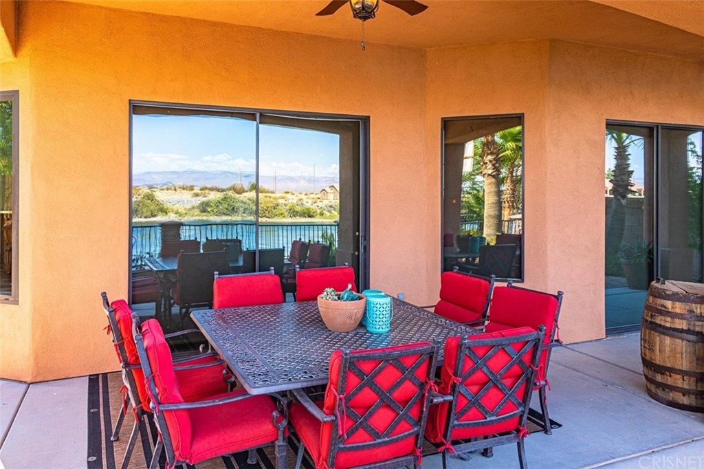 4654 My Place Road Needles, CA 92363 - Photo 43 of 75 Large Covered Patio off Living Room with ceiling fans
