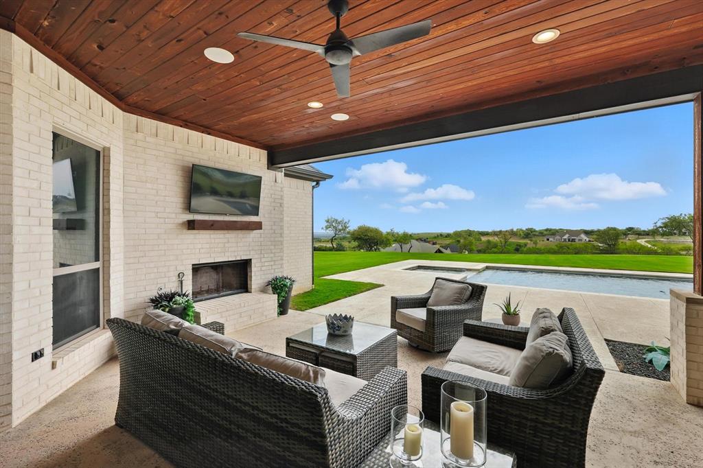 148 Overlook Drive Aledo, TX 76008 - Photo 34 of 40 a view of swimming pool with outdoor seating