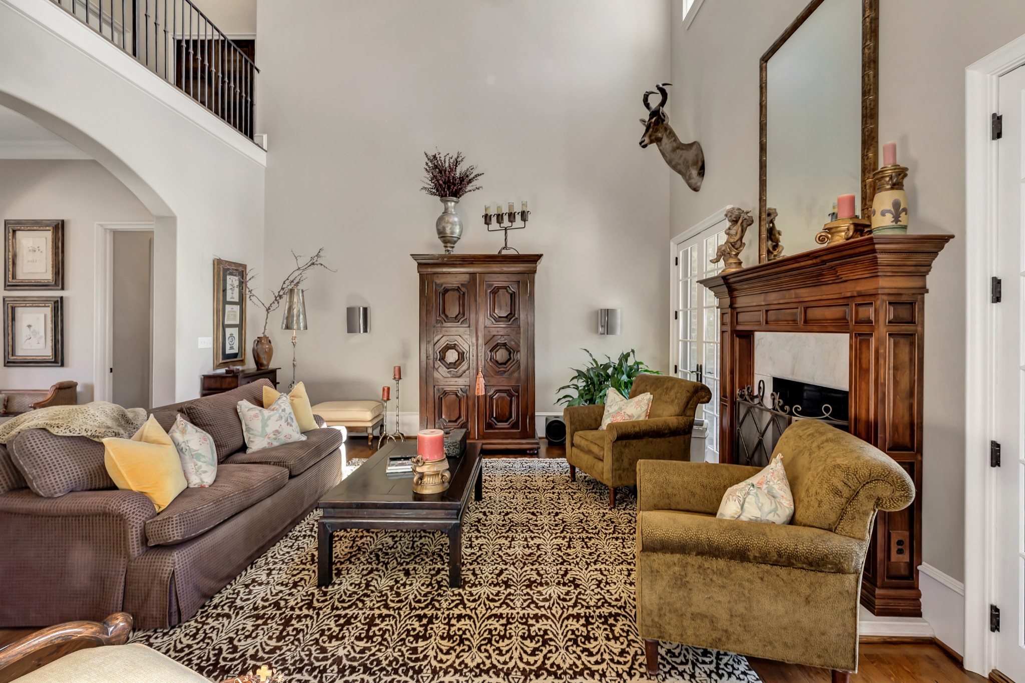 7195 Barker Road Athens, AL 35614 - Photo 34 of 49 a living room with furniture and a fireplace