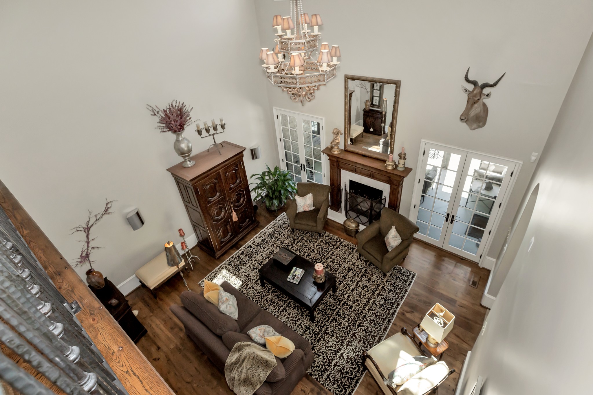 7195 Barker Road Athens, AL 35614 - Photo 35 of 49 a living room with furniture and a fireplace